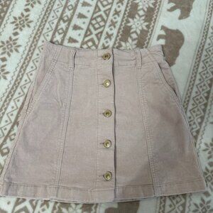 Forever 21 blush pink velvet skirt, size 24